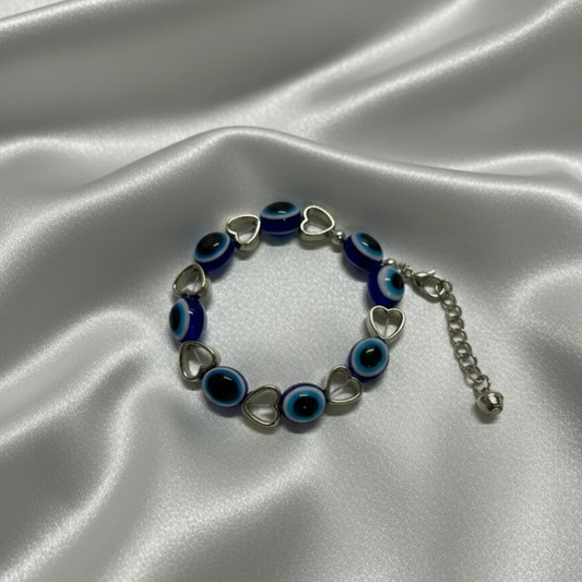 Evil Eye With Heart Daily Wear Bracelet