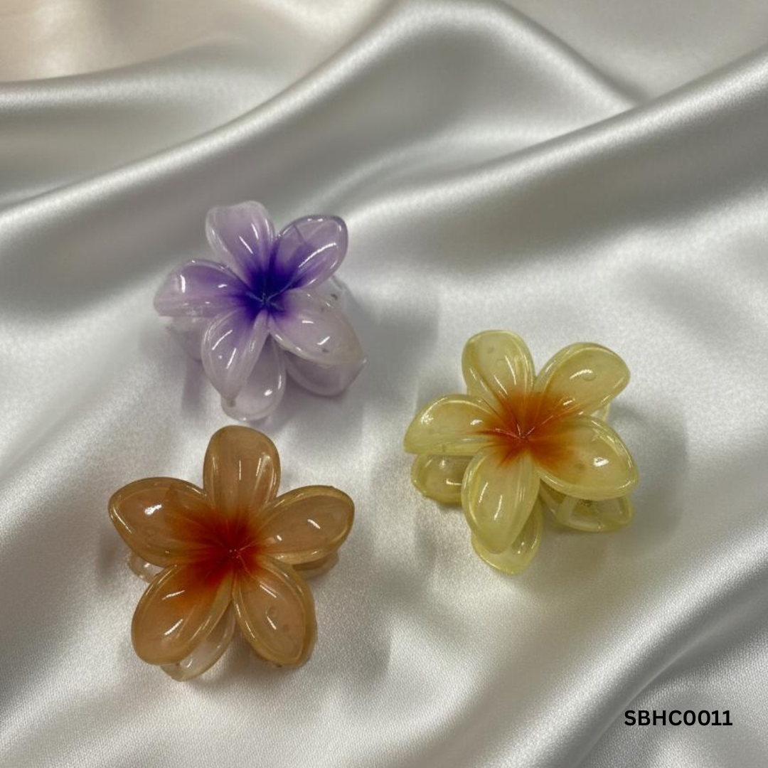 Floral Big Hairclips Combo Set of 3