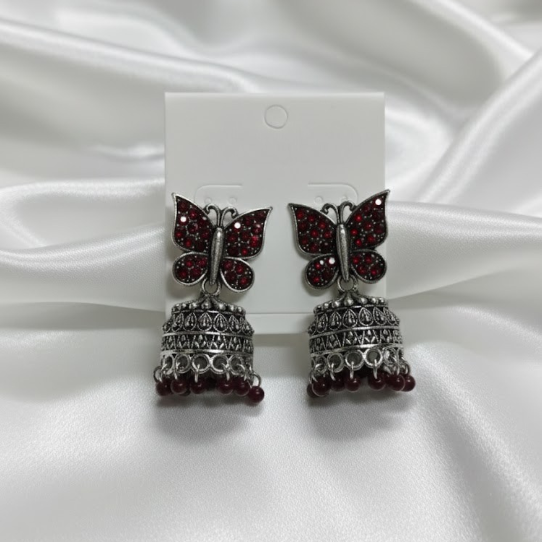 Red Butterfly Earrings