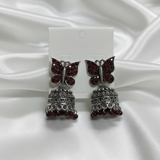 Red Butterfly Earrings