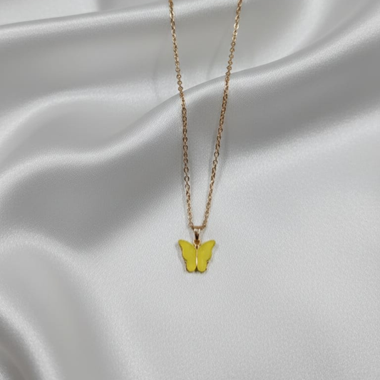 Rose Gold Yellow Butterfly Daily Wear Chain